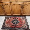 Vintage Accent Rug, Floral Rug, Kitchen, Entryway, 3.5*2.3 Ft - Image 4