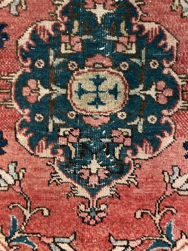 Vintage Accent Rug, Floral Rug, Kitchen, Entryway, 3.5*2.3 Ft - Image 5