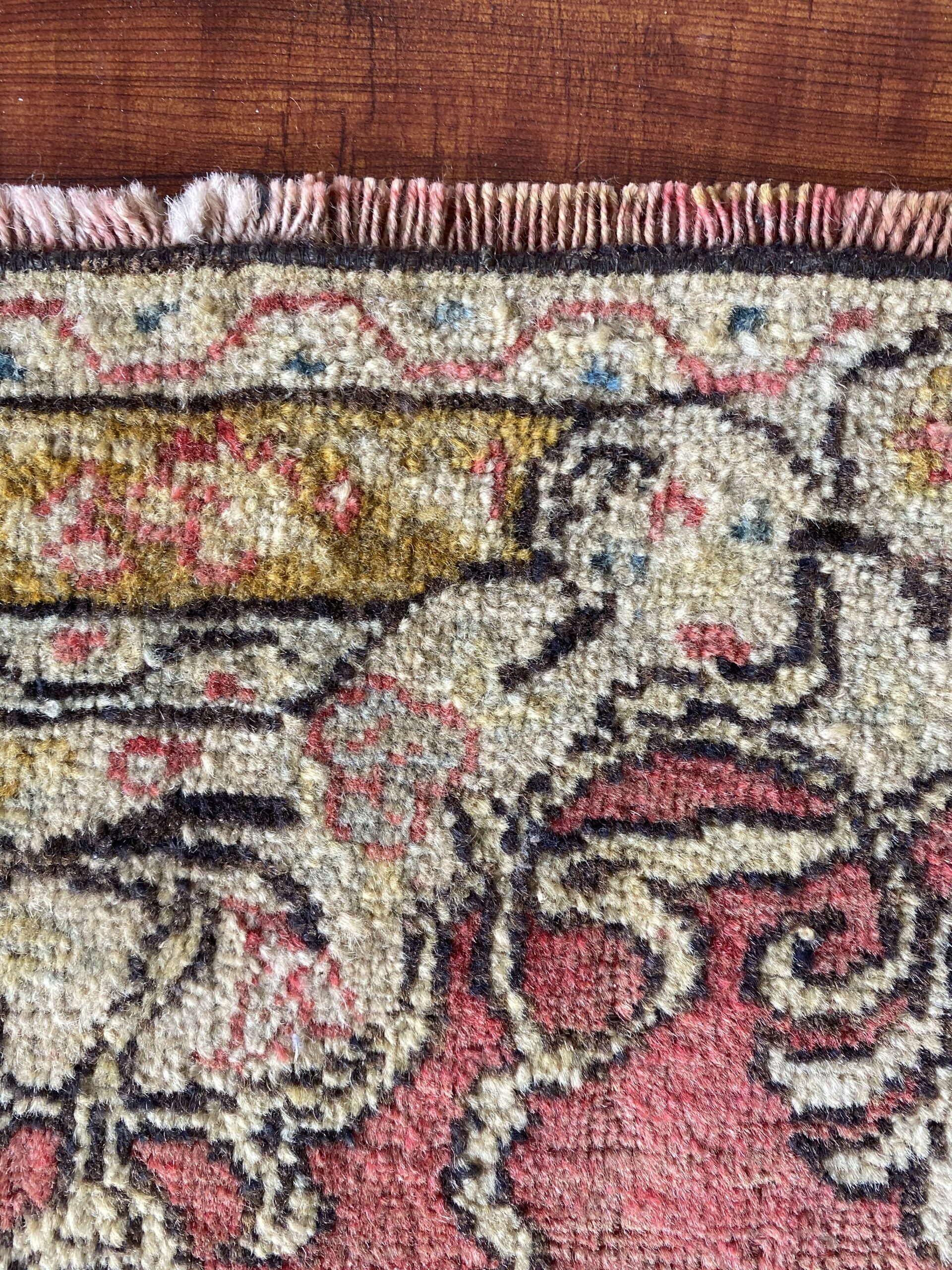 Vintage Aztec Rug, Small Turkish Rug, Mini Door Mat, 2.9 * 1.3 Ft
